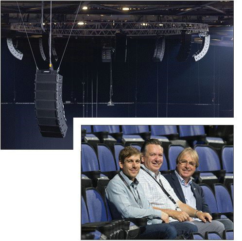 吊在穹頂?shù)腂ose ShowMatch陣列音響2